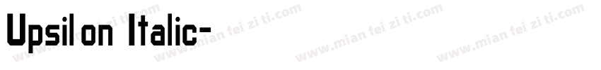 Upsilon Italic字体转换